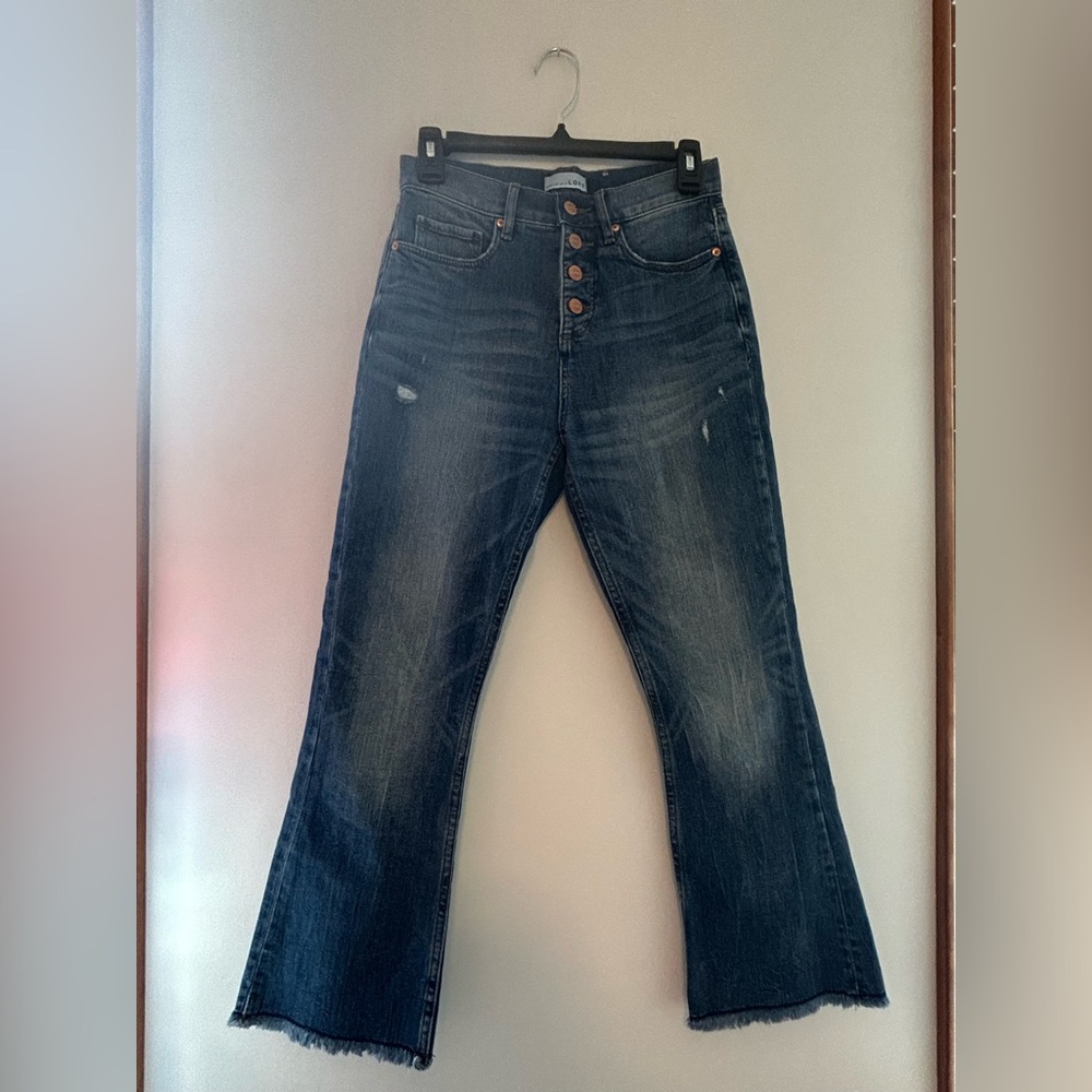 LOFT Dark Blue Flare Jeans
